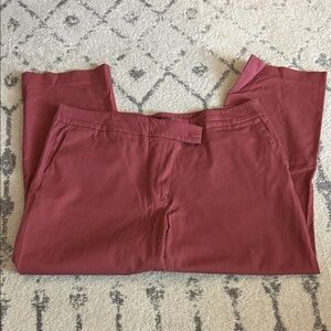 Ann Taylor Men's Chinos in faded red color
